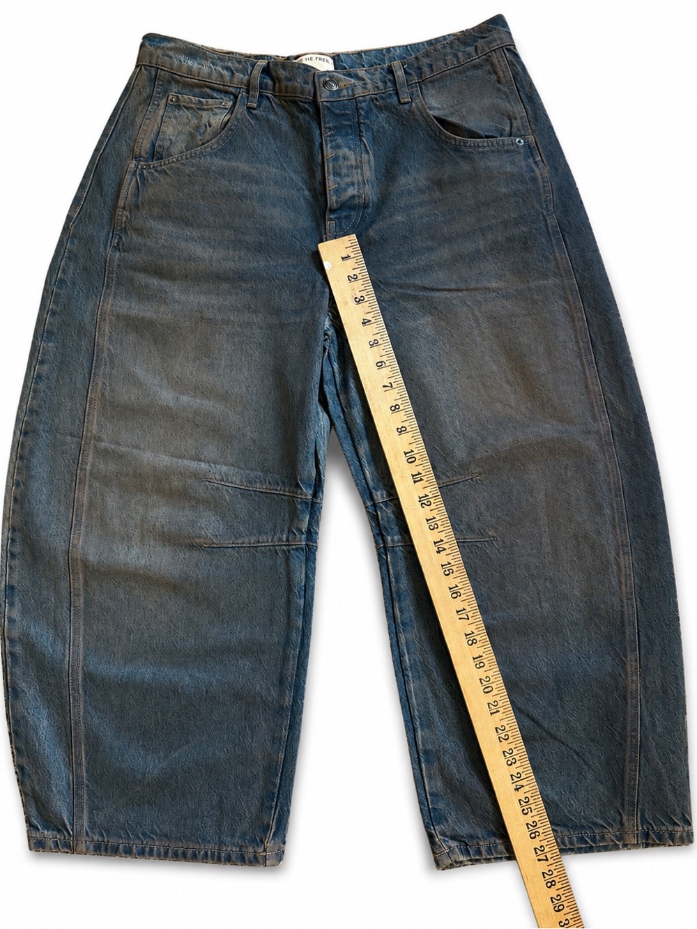 We the Free People 31 Good Luck Barrel Lost Desert Blue Brown Distress NWOT $128 - Picture 10 of 12